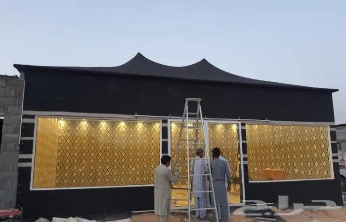 خيام سوبر ملكية مجالس زجاجيه ساندويتش بانل ملاحق مظلات حدائق 5