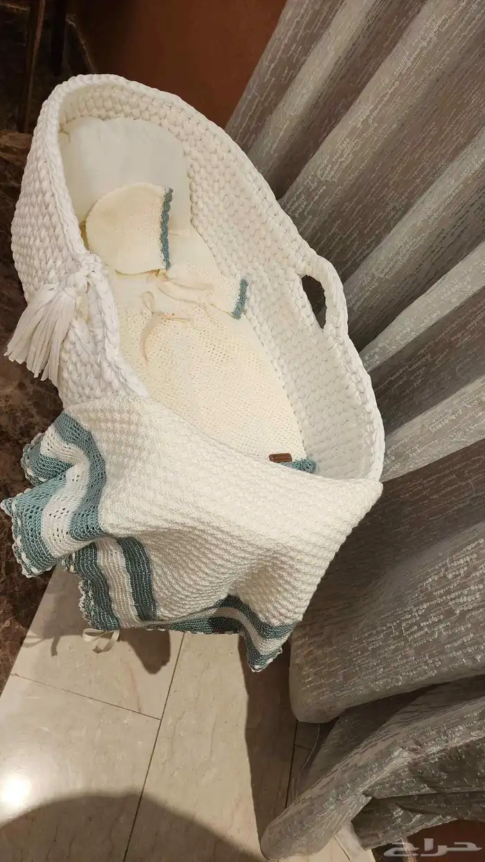 طقم استقبال مواليد كروشية 5