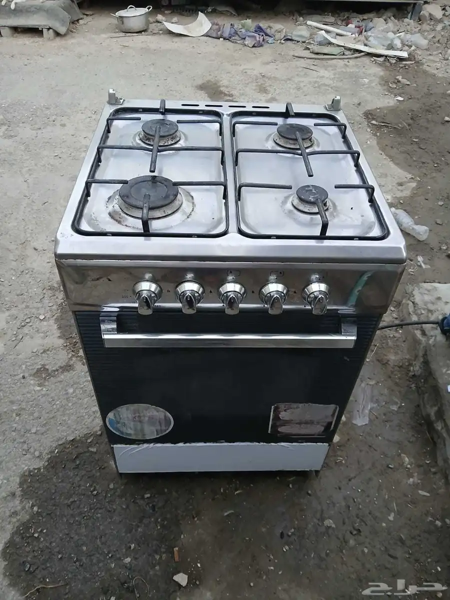 بوتجاز 4شعله  دولاب خشب 2