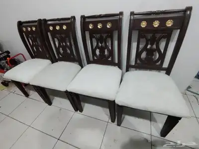 كراسي مجدده بويا وقماش جديد 6