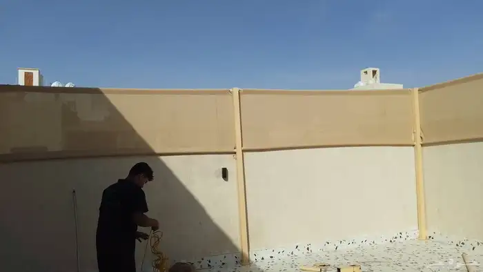 تركيب مظلات وسواتر وبيت شعر واغطيت مسابح وهناجر 3