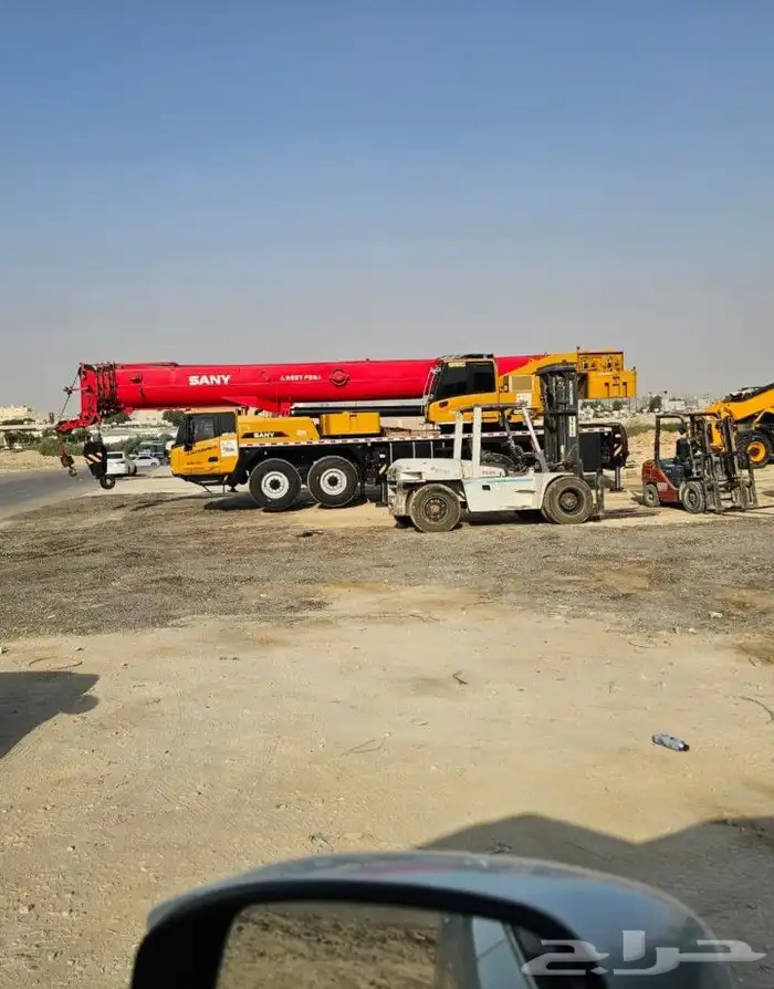 رافعات للايجار وجي سي بي وكرينات ومان لفت 5