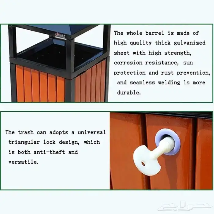 صناديق القمامة النفايات الحدائق تصاميم جديدة توريد فوري 22