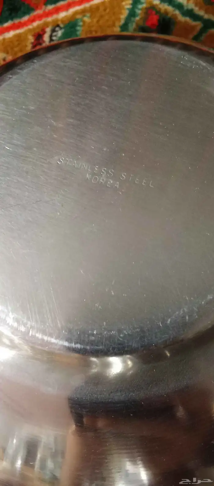 طاسه ستيل صناعة كوريه جديده مخزنه 4 حبات 5