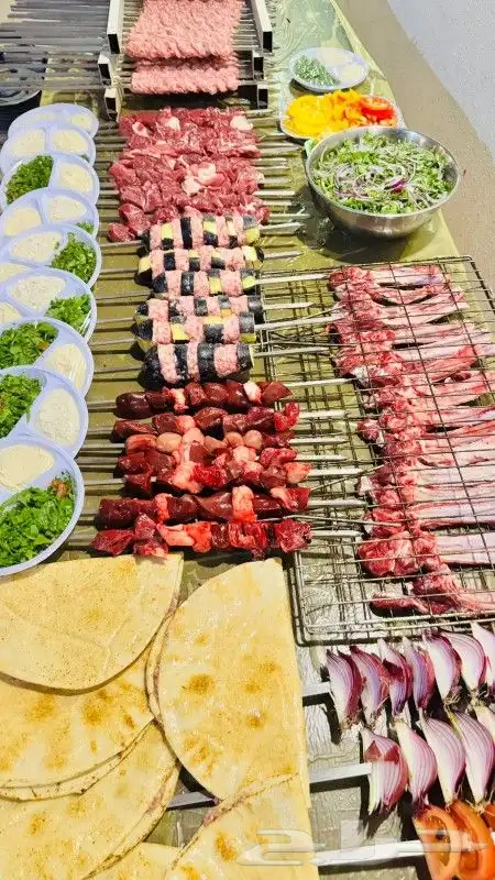 معلم مشويات خارجية مشاوي مشوي شواي شواء دوار السعادة حميس 4