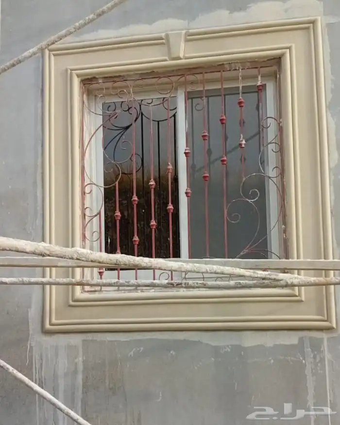 لياسه ملونه اسمنت ابيض وبطحا الرياض ديكورات خارجيه 3