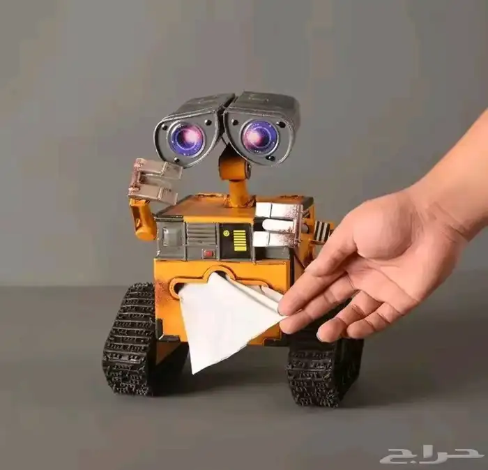 حامل مناديل معدني شخصية WALL E الكرتونية 0