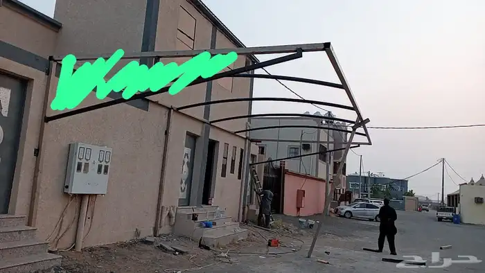 قراميد تلبيس قماش سواتر مظلات ھناجر زن 0