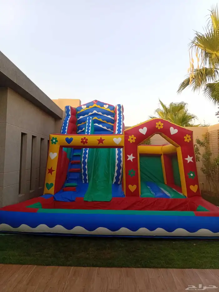 نطيطه زحليقه مائيه ملعب صابوني نطيطات 0