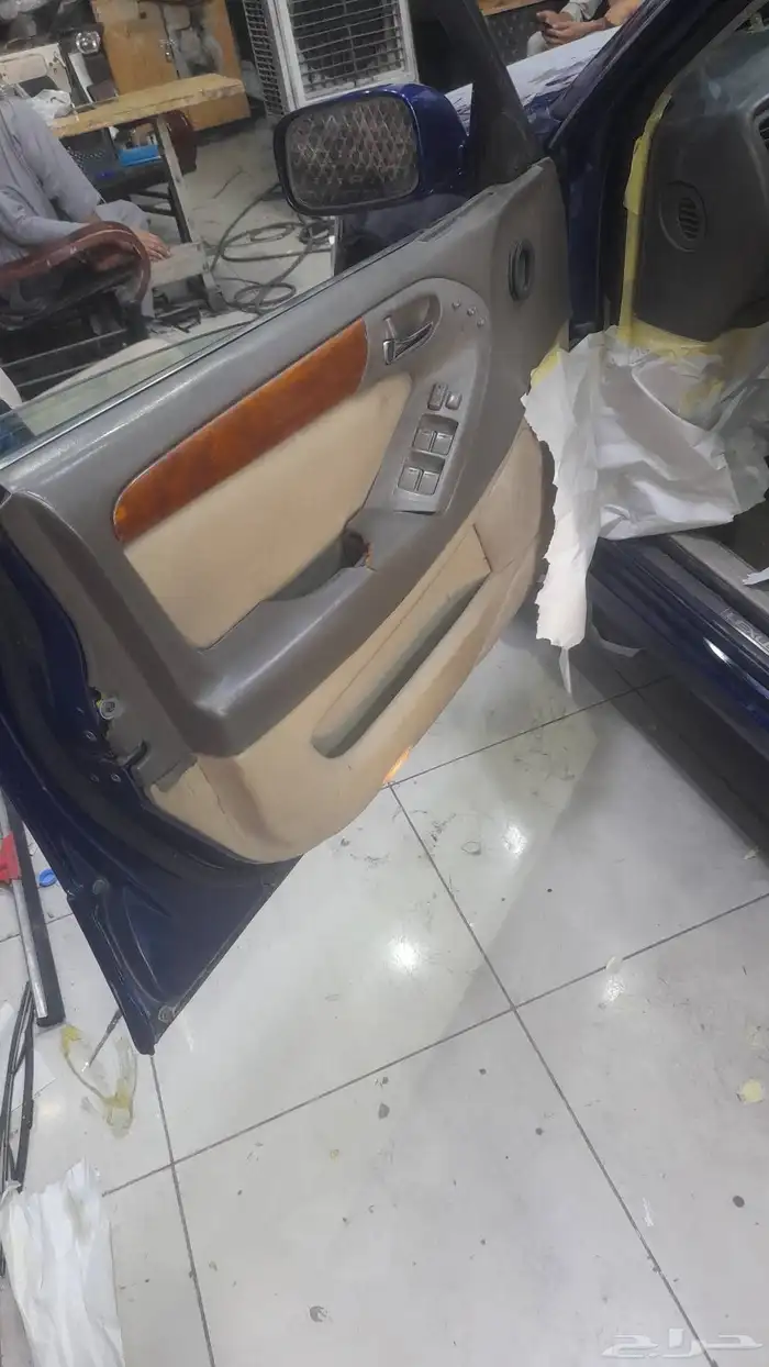 رش طبلون لكزز مع اصلاح الكسور ورش البيبان 5