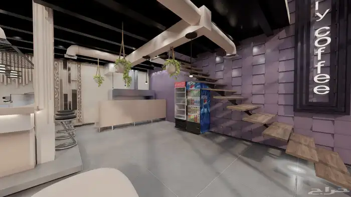 تجهيز ديكورات وتاسيس محلات ومطاعم وكافيهات من بدايه التصميم 1