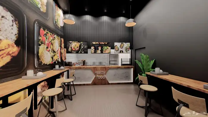 تجهيز ديكورات وتاسيس محلات ومطاعم وكافيهات من بدايه التصميم 5