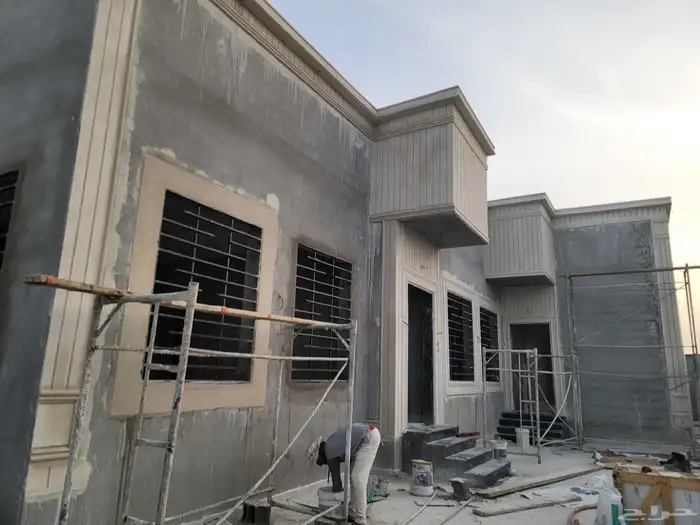 ديكورات خارجيه بجميع انواعها لياسه ملونه كسر رخام حجر طبيعي 3