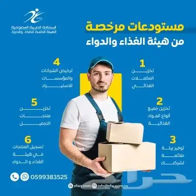 مستودعات مرخصة تأجير للغير 0