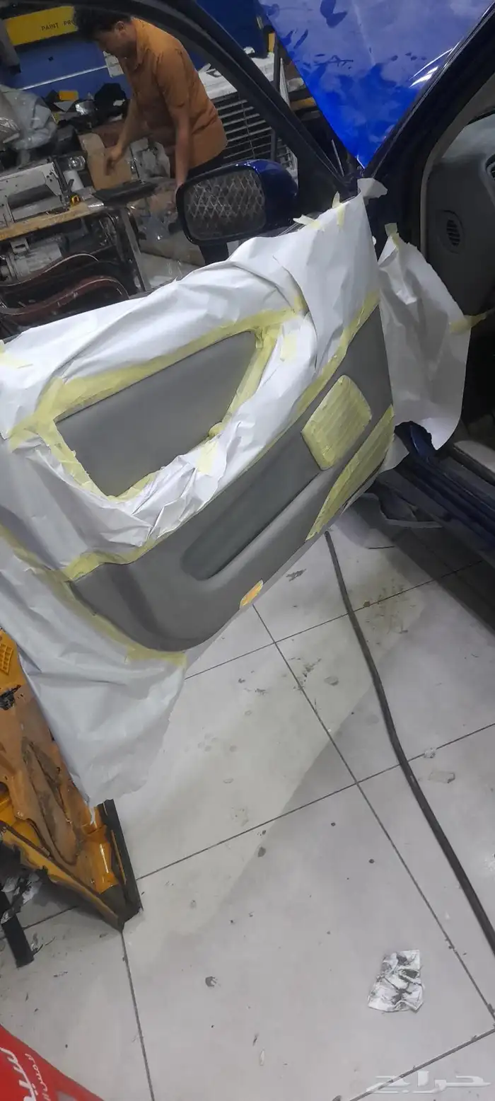 رش طبلون لكزز مع اصلاح الكسور ورش البيبان 1