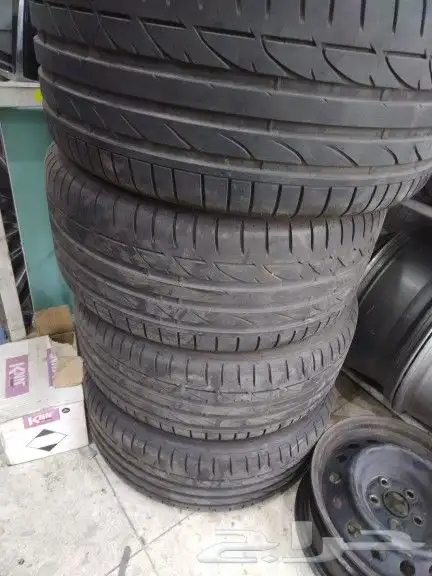 جنوط مرسيدس يخت اصلي وكاله نضيف مع كفراتها مقاس 19 8
