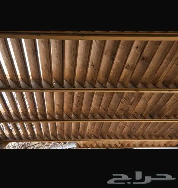 مظلات خشب طبيعي سويدي 4
