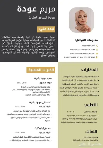سيرة الذاتيه سيفي CV عرض خاص محدوده لمدة 24 ساعه و ينتهي 1
