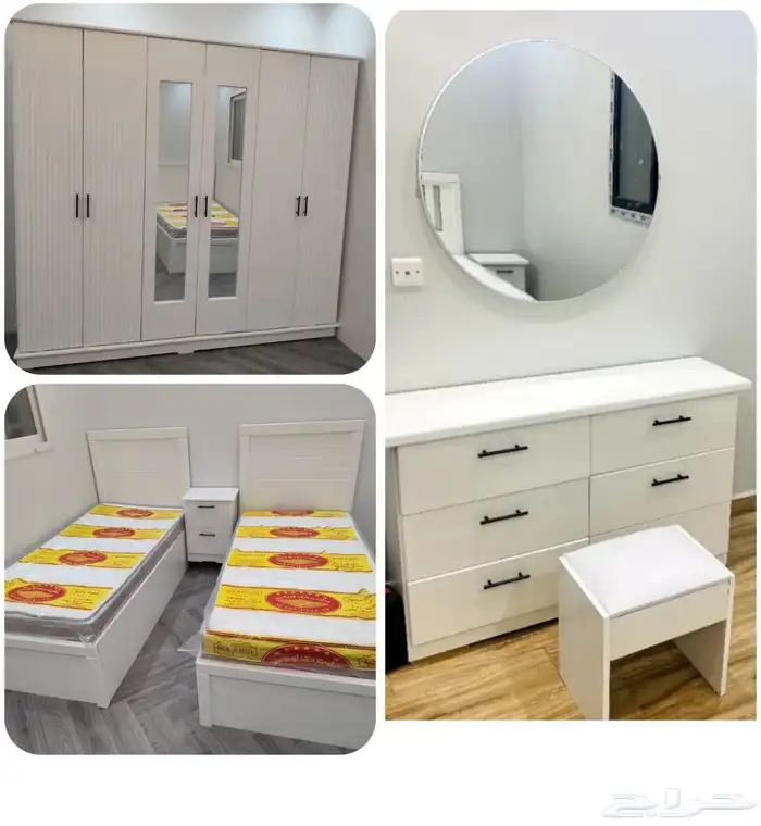 غرف نوم جديده 6 قطع من المصنع للعميل مباشر 8