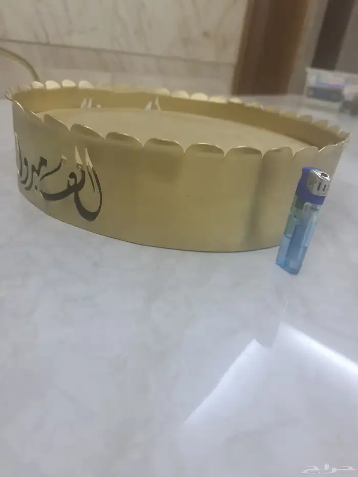 صحن تقديم فاخر ذهبي للمناسبات 9