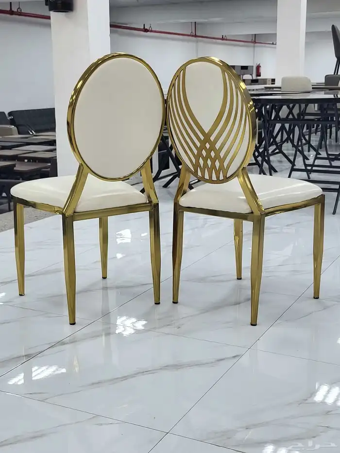 كراسي أفراح ستيل ذهبي 4