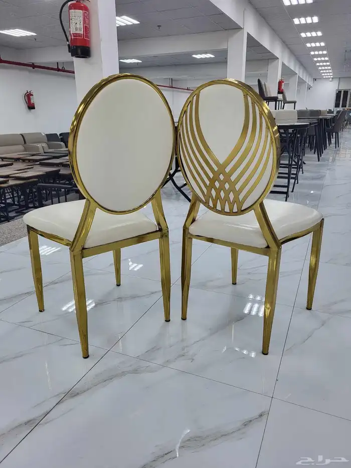 كراسي أفراح ستيل ذهبي 6