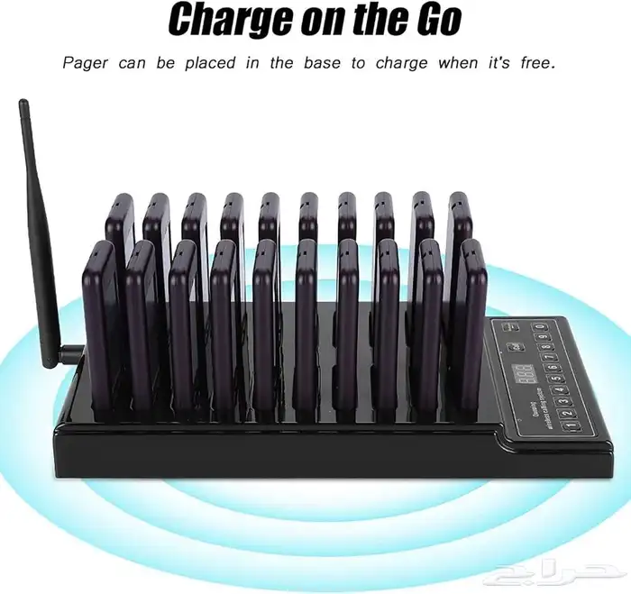 جهاز نداء بيجر للمطاعم والكافيهات للزبائن دائرى ومستطيل 3