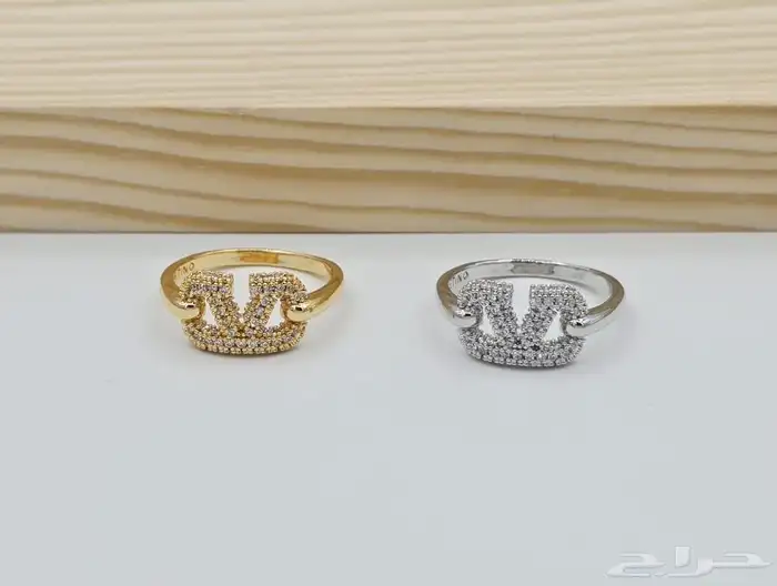 متجر_كاتشي خواتم نسائية شكل م ا ر ك أ ت 1