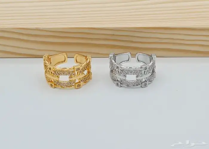 متجر_كاتشي خواتم نسائية شكل م ا ر ك أ ت 4