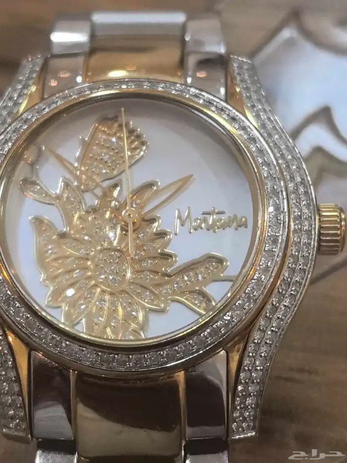 للبيع ساعه نسائيه الماس 1