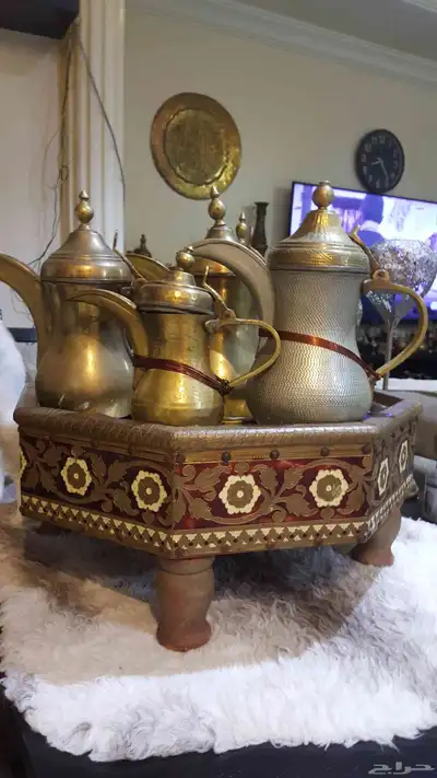 نحاسيات دلل لوحة مباخر فازات اسعار للك قطعه سعر 7