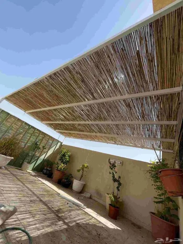 من أعمالناء مظلات خيزران 0