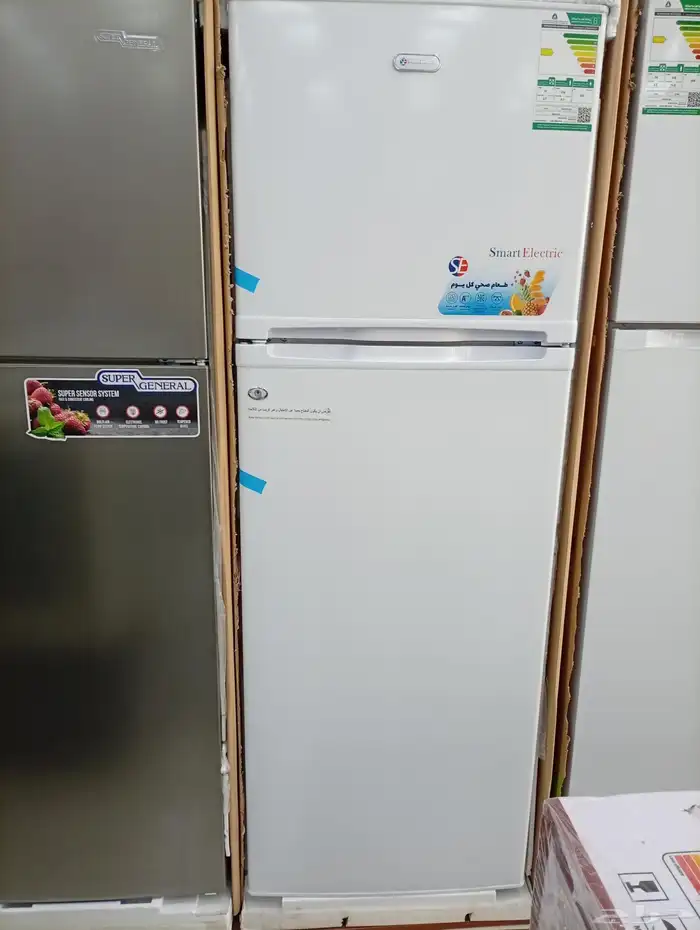 ثلاجة سمارت اليكتريك 11 قدم 311 لتر ابيض 0