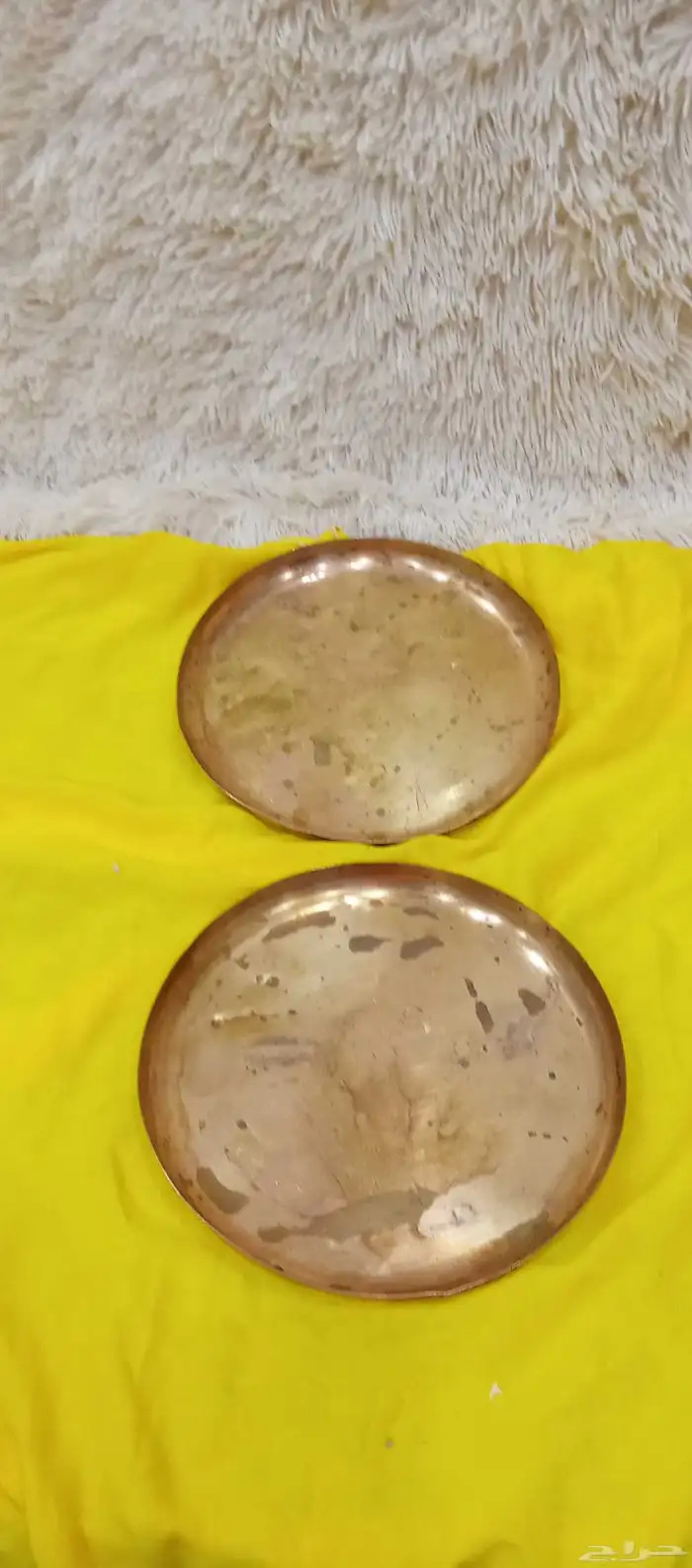 كفتين ميزان نحاس صناعة قديمه 0