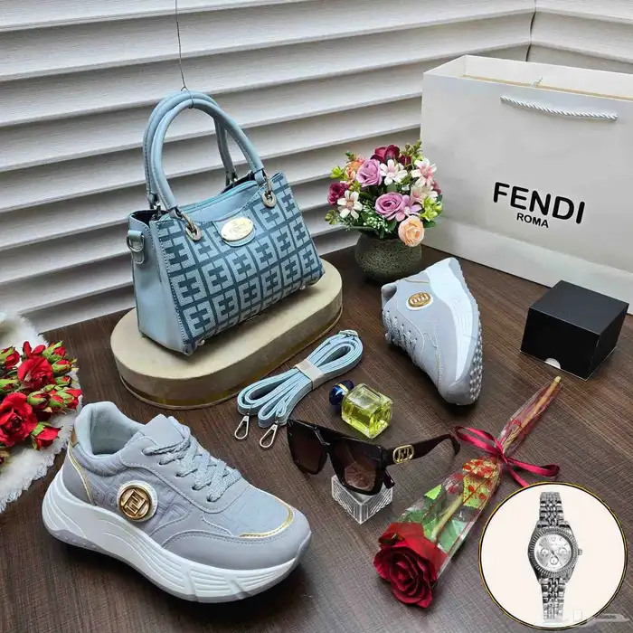 طقم نسائي هدايا ماركة فندي شامل التوصيل والشحن 2