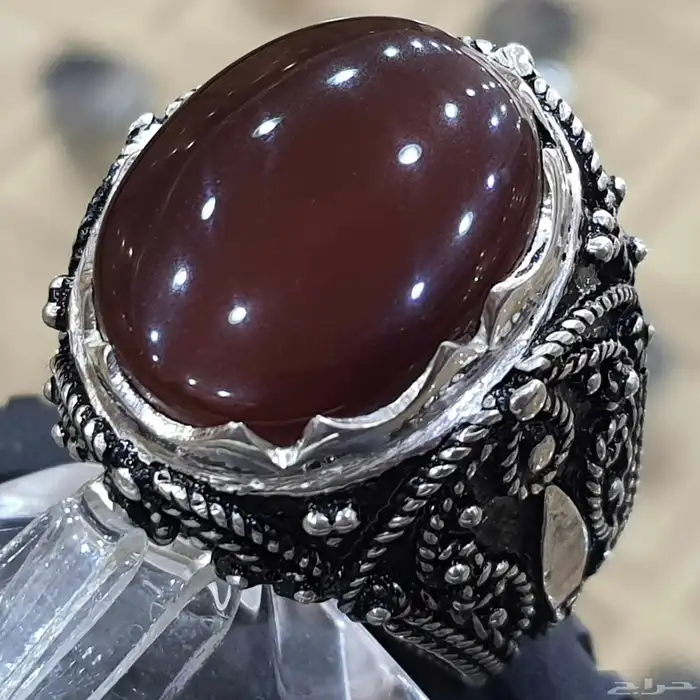 عقيق يماني كرزي دموي فاخر 0