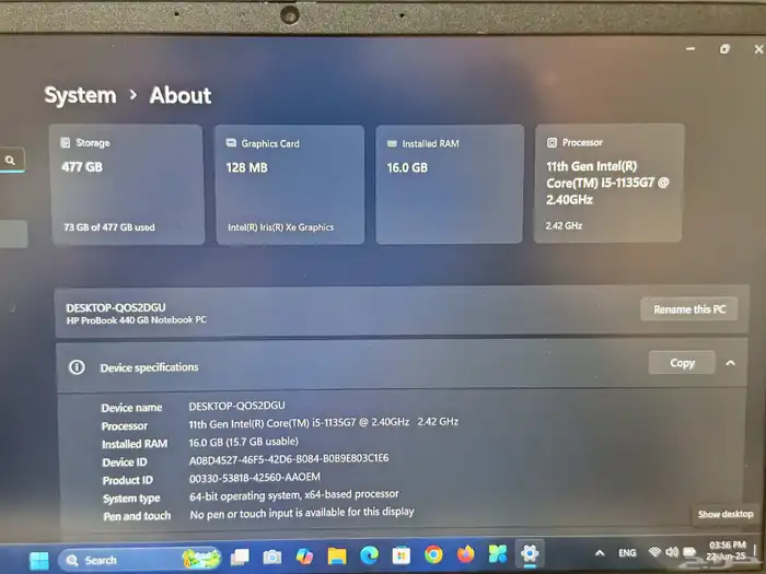 Hp ProBook 440 G8 i5vPro 7