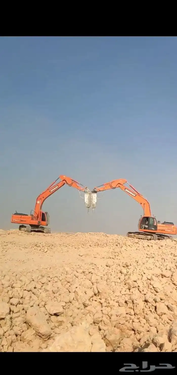 بوكلينات  حفار جده حفر اراضي هدم مباني2020 0