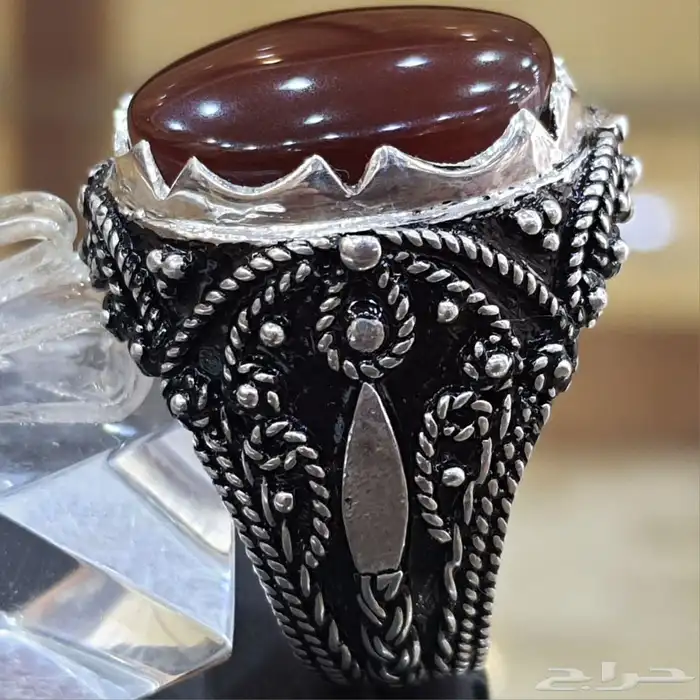 عقيق يماني كرزي دموي فاخر 1