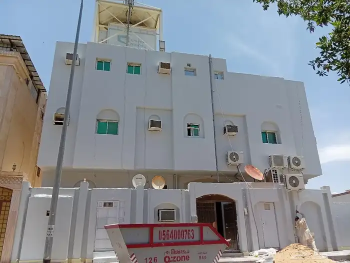 معلم دهانات خارجي وازاله الدهان القديم بظغط الماء 7