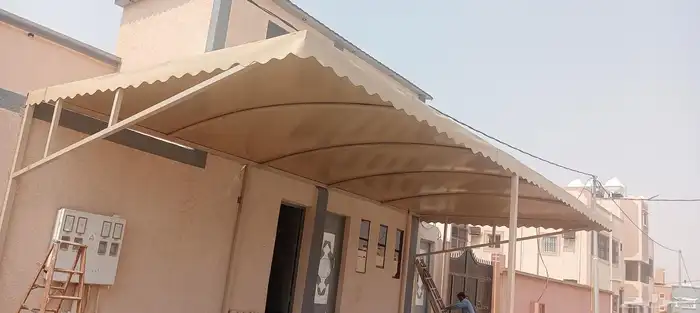 شغل بيت شعر سواتر مظلات ھناجر زن  قراميد تلبيس قماش 2