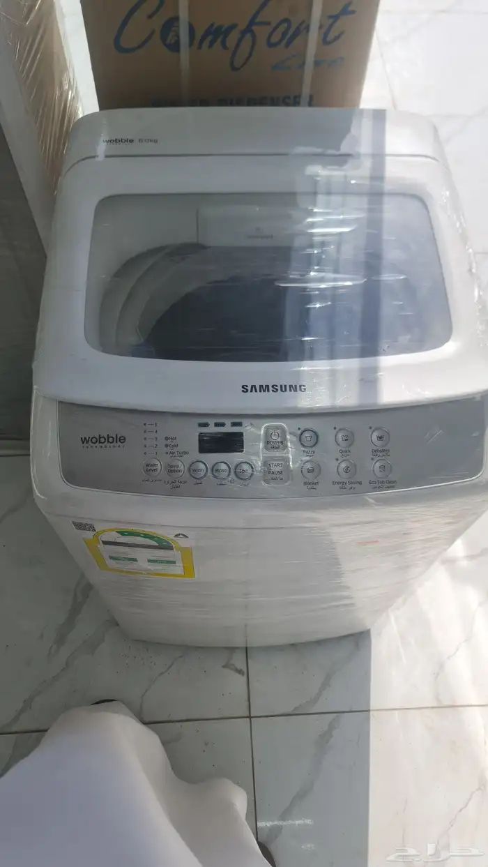 غسالة سامسونج علوي 6 ك نظيف ع الشرط وضمان شهر 1