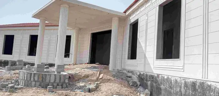 لياسه ملونه بديل الحجر الطبيعي وديكورات خارجيه 2