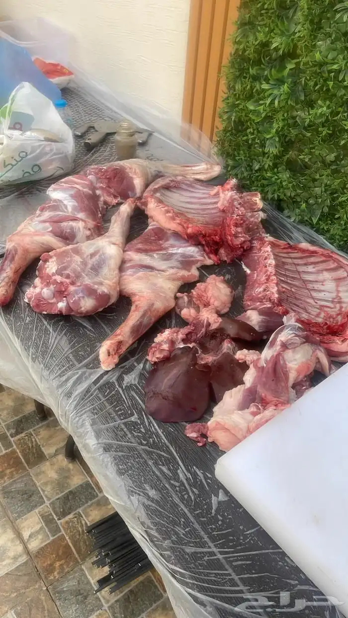 شوي خارجي مشاوي مشويات تجهيز ذبايح دوار السعاده 0
