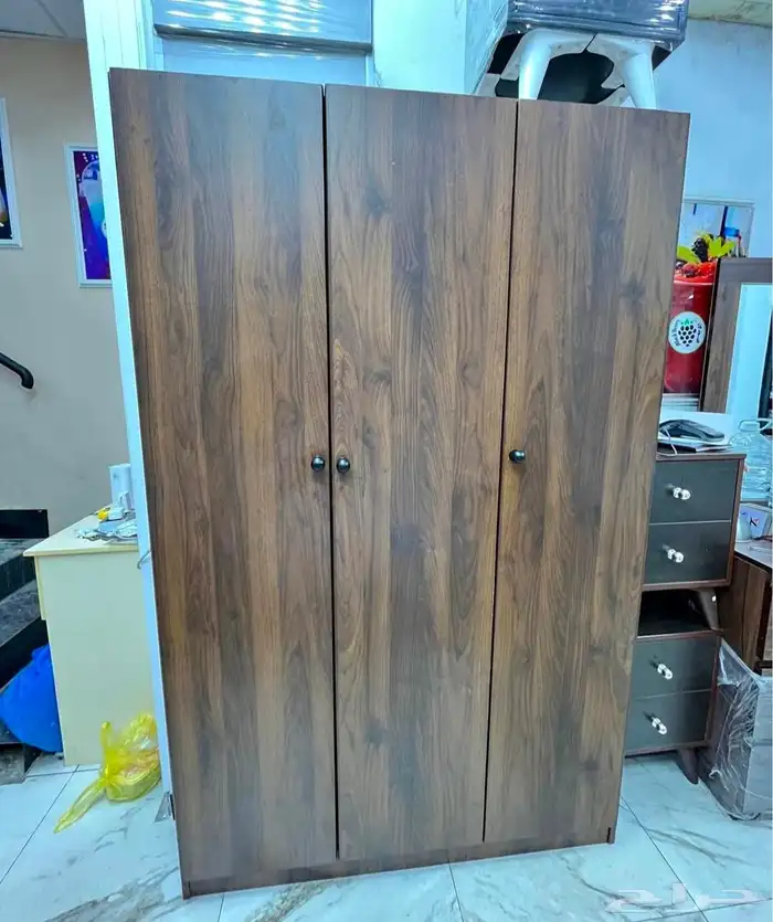 جديد ثلاثة درفه دولاب خشبية 1