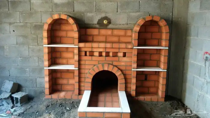 بيوت شعر مشب نار قرميد حديد تلبيس قماش ملكي 6