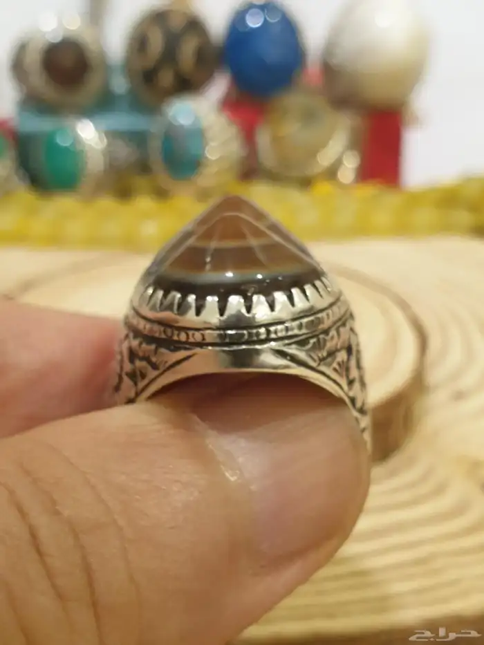 خاتم عقيق سليماني هندي سنامين 7