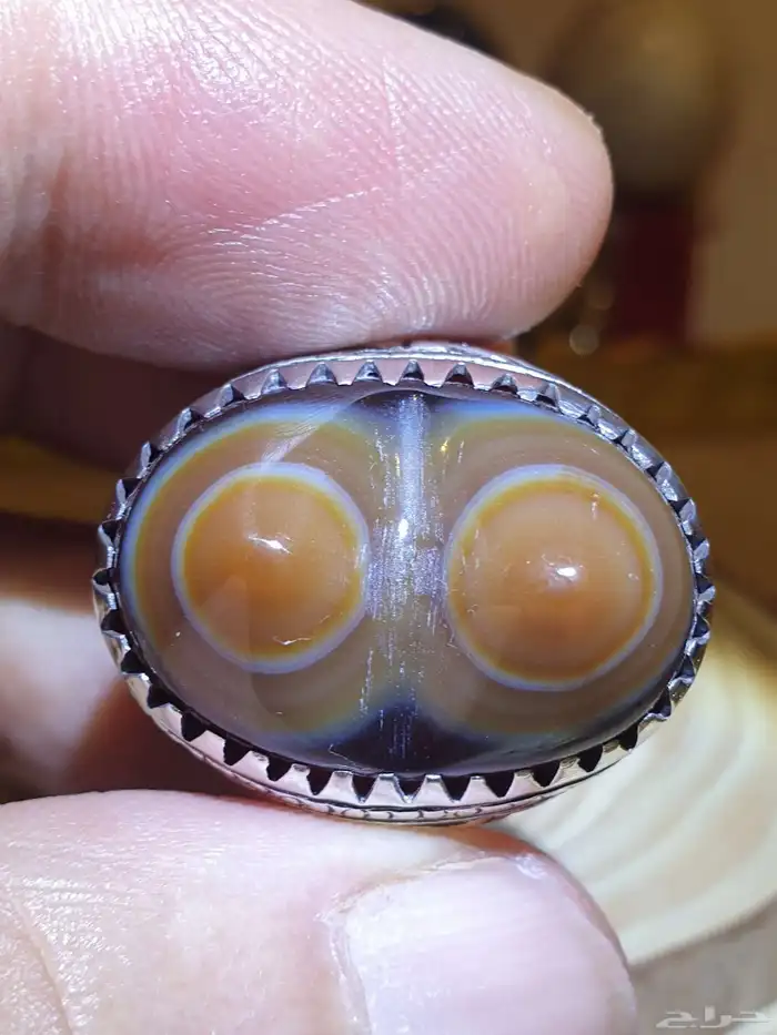 خاتم عقيق سليماني هندي سنامين 12