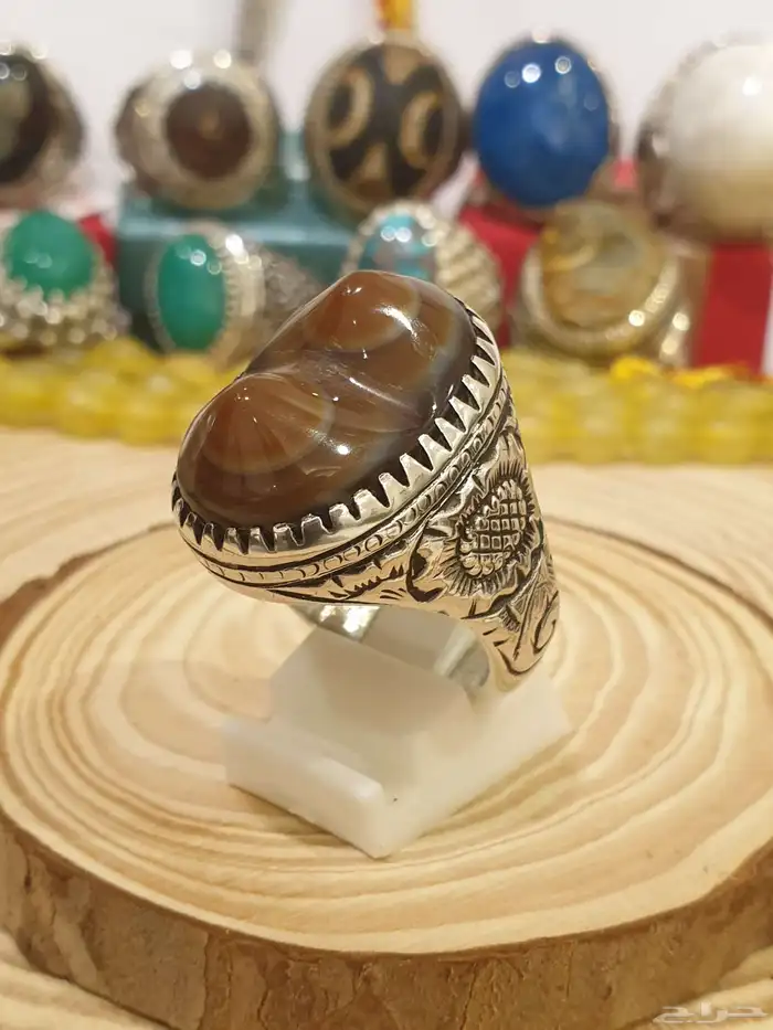 خاتم عقيق سليماني هندي سنامين 2