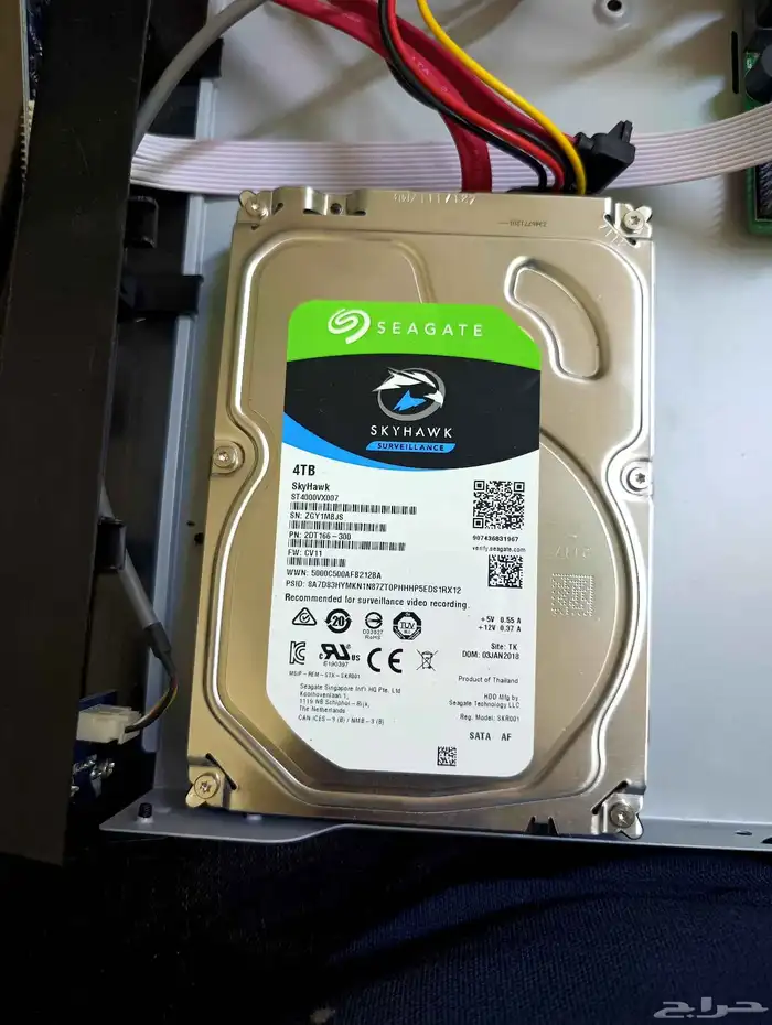 جهاز تسجيل كاميرات دهوا NVR DVR dahua IP HD مع هارديسك 4TB 6